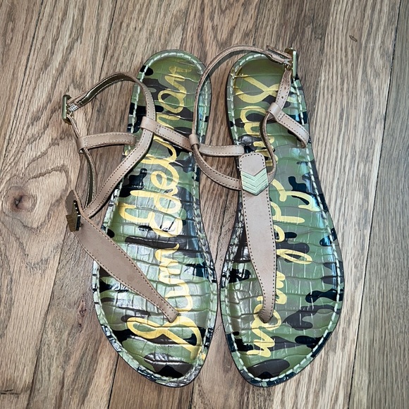 Sam Edelman Limited Edition Camo Sandals Size 7.5 - Picture 2 of 5